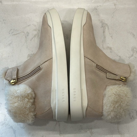 Cole Haan Womens Grandpro Rally Gray Slip On Dressy Ankle Suede Booties Shoes - Picture 11 of 16